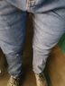 望了型广州新塘牛仔裤男春秋季弹力直筒大码工装裤工作干活耐脏宽松耐磨 【2条/加绒加厚】801O黑+8O10蓝 33 码腰围【2尺6】135-145斤 实拍图