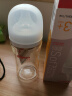 贝亲奶瓶 奶瓶新生儿 婴儿奶瓶 宽口径玻璃奶瓶 自然实感 含衔线设计 240ml 3-6月 自带M奶嘴 实拍图