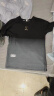 南极人纯棉短袖t恤男士夏季潮牌渐变色半袖男生设计感小众凉感透气体恤T 黑色 XL（115-150斤） 晒单实拍图