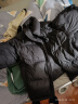 森马（Semir）[张新成同款][90绒子]三防羽绒服男冬季情侣纯色外套上衣 黑色(灰鸭绒)90001 170/88A/M 实拍图