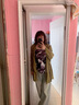 莫代尔夏季新中式水墨吊带背心女外穿大码胖mm300斤显瘦不规则内搭上衣 单黑色吊带 XL [120-150斤] 实拍图