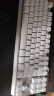 狼蛛（AULA） F3087机械键盘87键拼色键盘小型便携式键线分离 游戏电竞办公电脑笔记本外设 银白- 冰蓝光 青轴 - 实拍图