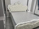 欧式床豪华大床1.8米x2米双人床公主床法式轻奢婚床主卧高箱储物 单床（多色可选 默认发白色） 1.8米*2.0米框架结构 实拍图