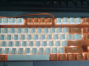 雷柏（Rapoo） V500PRO白橙版 机械键盘 有线背光游戏键盘 104键无冲突 PBT拼色注塑键帽 青轴 实拍图