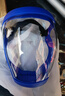 卓弘安 打磨切割防雾喷打药全面罩 防冲击耐热防飞溅 护目镜漂流面罩透明打农药神器 蓝框白镜片【高清防雾款】 实拍图