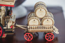 若客（ROKR）蒸汽机车拼装模型玩具 diy手工积木酒桶车拼图男生生日礼物 晒单实拍图