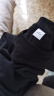 NASA GISS重磅260g纯棉短袖t恤男纯色圆领厚实不透纯白打底衫男女体恤上衣 黑色 L体重130-150斤 实拍图