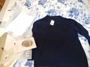 布先生佟大为明星同款春秋可机洗毛T羊毛衫男士毛衣纯色针织打底衫 【圆·领】深海蓝 M /170 实拍图
