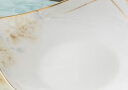 华君景德镇陶瓷盘子套装创意简约深菜盘子家用鱼盘西餐盘碟子餐具组合 国色天香7.5英寸方形如意深盘6个 实拍图