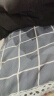 林夕一晨全棉老粗布全荞麦壳枕头睡眠专用枕头深度颈椎枕芯护枕套荞麦皮 灰格 成人款（荞麦壳枕头）40*60 实拍图
