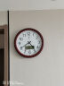 北极星（POLARIS）挂钟客厅家用智能钟木纹电波时钟自动对时钟表 79603木纹智能机芯 实拍图