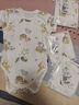 婧麒（JOYNCLEON）新生婴儿纯棉连体衣服初生宝宝无骨连身衣满月睡衣春夏季舒适透气 动物乐园 66 实拍图