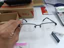 精工（SEIKO）眼镜框男款休闲半框钛材光学远近视眼镜架H01116 70 53mm深蓝色 实拍图