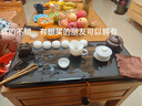 石间说 乌金石茶盘手工雕刻家用石头大茶台简约干泡茶具托盘原创设计 锦绣江山【乌金石】70*30*3CM 实拍图