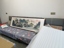 泓砚国画山水画靠山图客厅风景流水生财装饰沙发背景墙壁办公室挂画 新款铜角工艺213.5*63.5cm/幅 实拍图