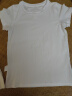 幻黛短袖t恤女夏季女装棉白色打底衫品牌纯色女士短袖新款印花白t恤女 白色款-圆领 S【建议80-90斤】 实拍图