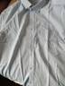 罗蒙短袖衬衫男商务休闲工装衬衣吸汗透气男士衬衫 淡蓝色平纹804 42 实拍图
