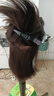 名发轩美发头模全真发学徒练手理发店假人头模特头剪发头模可烫染吹造型 12英寸【短发】黑色系 小支架+2个鳄鱼夹 实拍图