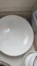 洁雅杰陶瓷盘家用白瓷盘子9英寸中式釉下彩餐盘菜盘汤盘 2只装 新骨瓷 实拍图