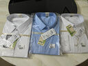 席臣夏季大码短袖衬衫男加肥大号商务休闲免烫宽松竹纤维弹力正装衬衣 白色 4XL 45 推荐（200-220斤） 实拍图