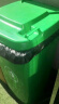舒蔻(Supercloud) 100L户外大垃圾桶大号带盖户外环卫商用工业酒店厨房垃圾分类加厚大容量塑料室外物业 绿色 实拍图