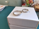 Colaivkloia情侣戒指男女对戒银一对磨砂款可调节时尚饰品情人节生日送男女友 Tk309情侣一对价（备注码数） 美号11号 实拍图