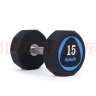 KYLINFIT 商用PU哑铃 圆头型环保十边手铃 男士2.5~25kg全规格 健身器材 15kg单只 实拍图