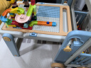 曼龙积木桌子拼插多功能收纳游戏学习桌宝宝大颗粒玩具桌椅儿童节礼物 晒单实拍图