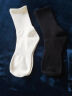 南极人5双袜子男夏季长筒薄款防臭袜黑白色60%棉袜抗菌男士学生运动长袜 【长筒袜】白色5双 均码 实拍图