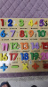 三格田（SANGTY）早教数字拼图幼儿园拼音字母认知积木制手抓板智力玩具数学启蒙 数字1-20加减乘除（HY象形版） 实拍图