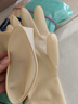 巧姨橡胶手套劳保工作耐磨耐用胶皮防水洗衣服洗碗女厨房家用 乳白色特厚20双装 L(大码) 实拍图