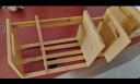 安尔雅桌面书架桌上置物架简易收纳书立架楠竹学生小书本架 伸缩基础款 实拍图