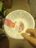 SHUANG YU一次性纸碗500ml*30只芋泥冰碗可降解汤饭碗火锅圆碗筷烧烤野餐具 实拍图