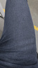 罗蒙（ROMON）男士牛仔裤男夏季商务休闲裤男弹力直筒男裤薄款深档直筒长裤高腰 黑色+深蓝【春秋款】 34 实拍图