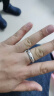 罗泰老银匠999足银手工编织戒指男女款复古情侣对戒一对麻花指环 单个戒指（调节范围13-25号） 实拍图