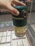 eno耐高温玻璃杯女士茶水分离杯子可爱咖啡简约便携可爱家用泡茶杯 墨绿 420ml 420ml 实拍图