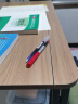 三菱（uni）UM-100学生中性笔签字笔 0.5mm双珠防漏墨啫喱笔考试经济型水笔(替芯UMR-5) 蓝色 单支装 实拍图
