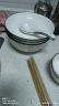 景航碗碟套装釉下彩陶瓷器餐具家用吃饭碗筷盘碟子日式简约碗具碗盘子 圆（2碗2盘2勺2筷汤碗汤勺） 10头 实拍图