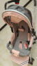 豪威 婴儿推车可坐可躺双向超轻便折叠伞车宝宝0-3岁手推车小孩儿童车 墨黑色+至尊款+一键折叠+全功能 实拍图