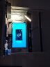 蓝皙电脑桌台式家用书桌简约钢化玻璃书桌书架组合一体办公学习桌子 【单桌必选】黑面+白架  120*60*75cm（尺寸必选） 实拍图