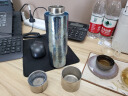 飞剑（feijian） 纯钛保温杯高档焖茶杯大容量男士养生泡茶水杯便携商务礼品钛杯 星空蓝450ml 实拍图