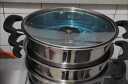 美厨（maxcook）三层蒸锅30cm 不锈钢蒸锅加厚复底蒸煮两用 燃气电磁炉通用MZB-30 实拍图
