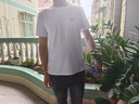 风尚锦绣纯棉短袖t恤男夏季青年汗衫男士纯色半袖圆领夏天宽松休闲短上衣 灰色+白色 XL -建议125斤-140斤 实拍图
