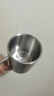 美厨（maxcook）304不锈钢水杯 320ml双层泡茶杯口杯儿童 带盖带手柄7.8cm MCB649 实拍图