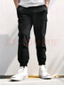 AKSERIESAK男装都市特工百搭松紧腰头橡筋收脚口合体版休闲裤男士1712021 黑色  32 实拍图