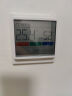 杜克温湿度计室内时钟家用高精度表数显电子壁挂式仪TH1 白色 晒单实拍图