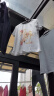 GOOMIL LEE夏季新款短袖T恤女宽松简约圆领百搭白色印花韩版上衣 白色 L 建议110-125斤 晒单实拍图