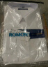 罗蒙（ROMON）纯色商务职业正装男士白衬衫工装外套长袖衬衣男CS108白色XL 实拍图