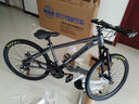 永久（FOREVER）自行车男女铝合金双碟刹山地车青少年成人越野竞技避震单车 24速26寸钢架-消光灰 实拍图