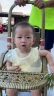 蒂乐宝宝吃饭围兜硅胶防水儿童辅食饭兜婴儿围嘴幼儿喂饭口水兜兜 「蝴蝶结」小黄兔-3D超薄 实拍图